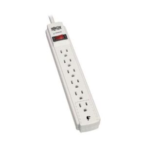 Tripp Lite Protect It! Surge Protector, 6 Outlets, 15 Ft Cord, 790 Joules, Light Gray ( TRPTLP615 )