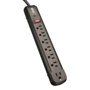 Tripp Lite Protect It! Surge Protector, 7 Outlets, 4 Ft Cord, 1080 Joules, Black ( TRPTLP74RB )