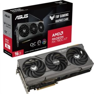 ASUS TUF Gaming RX 7800 XT OC Edition 16GB GDDR6 (PCIe 4.0, 16GB GDDR6, HDMI 2.1, DisplayPort 2.1) TUF-RX7800XT-O16G-GAMING