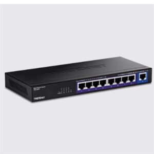 TRENDnet 9-Port Multi-Gig Switch, TEG-S591, 8 X 2.5G RJ-45 Ports, 1 X 10G RJ-45 Port, 60Gbps Switching Capacity, Lifetime Protection, Black