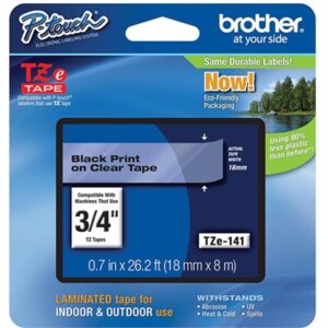 BLACK/CLEAR TAPE 18MM