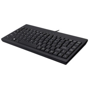 Adesso AKB-110B Wired USB and PS/2 LED Computer Keyboard, Mini