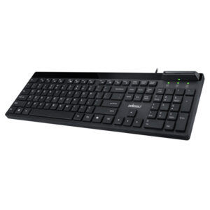 Adesso AKB-140SB Wired USB Desktop Keyboard with Smart Card Reader, Full Size