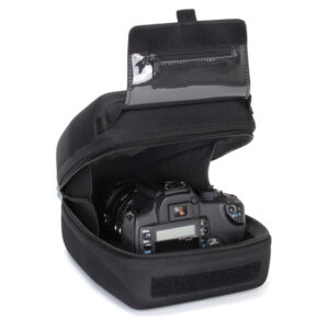 USA Gear GRHLHSZ100BKWS Quick-Access DSLR Hard-Shell Camera/Zoom Lens Case, Black