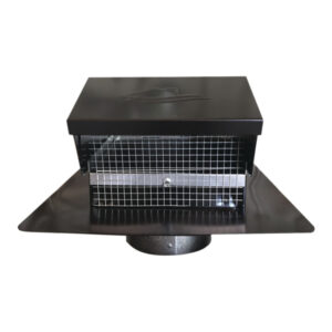 Builder's Best 012635 Black Metal Roof Vent Cap (4 In.)