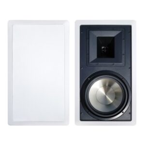 BIC America FH-8W 8-In. 175-Watt Formula Series FH8-W 2-Way In-Wall Speaker Pair with Injected Molded Woofer and Horn Tweeter, 8 Ohms