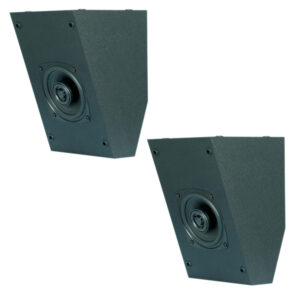 BIC America S2040 RtR Elite S2040 4.5-In. 100-Watt Dual-Angle On-Wall Surround Speakers, Dolby Atmos Compatible, Horizontal or Vertical Mounting, 8 Ohms