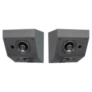 BIC America S3070 RtR Elite S3070 4.5-In. 100-Watt Dual-Angle On-Wall Surround Speakers, Dolby Atmos Compatible, Horizontal or Vertical Mounting, 8 Ohms