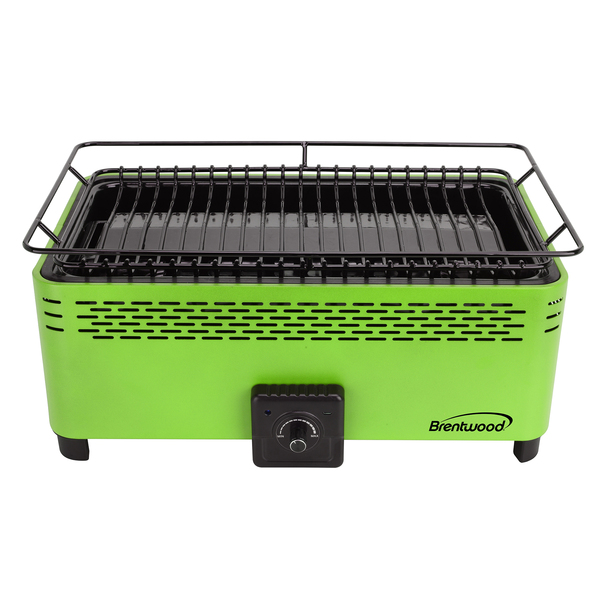 Brentwood BBF-31G 14-In. x 8-In. Rectangular Nonstick Smokeless Portable BBQ