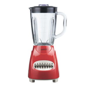 Brentwood JB-920R 42-Oz. 12-Speed + Pulse Electric Blender with Glass Jar (Red)