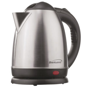 Brentwood KT-1780 1.58-Qt. 1,200-Watt Stainless Steel Cordless Electric Kettle