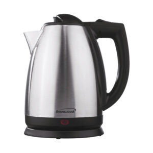 Brentwood KT-1800 1,200-Watt Stainless Steel Electric Cordless Tea Kettle (2 L)