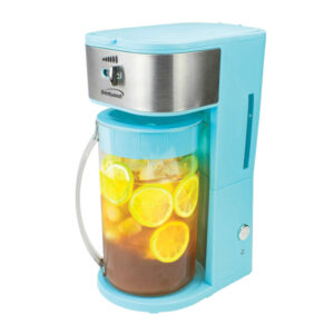 Brentwood KT-2150BL 64-Oz. 700-Watt Iced Tea and Coffee Maker with Pitcher and Reusable Filter Basket (Blue)