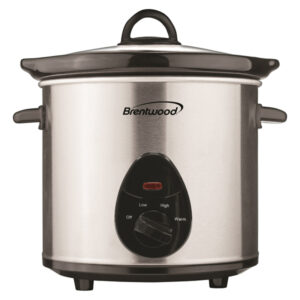 Brentwood SC-130S 3-Qt. 170-Watt Slow Cooker (Stainless Steel)