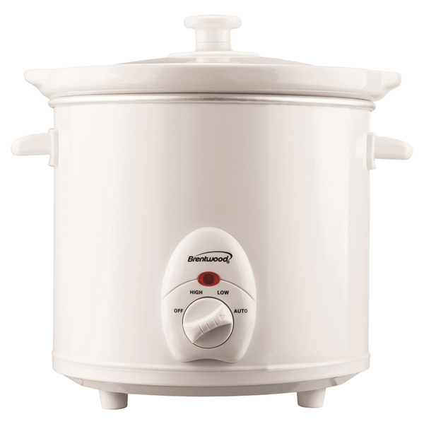 Brentwood SC-135W 3-Qt. 170-Watt Slow Cooker (White)