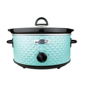 Brentwood SC-136BL 3.5-Qt. 190-Watt Diamond-Pattern Slow Cooker, Blue