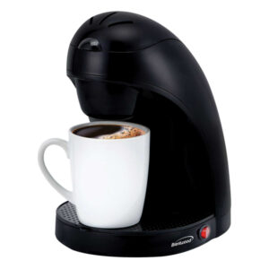 Brentwood TS-112B 450-Watt Single-Serve Drip Coffee Maker with 10-Oz. Ceramic Mug (Black)