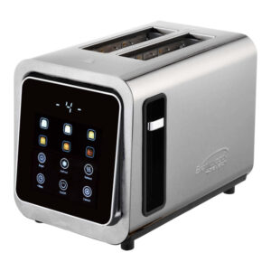 Brentwood TS-228DS 2-Slice 1,100-Watt Touch-Screen Digital Toaster with Extra-Wide Slots, Stainless Steel