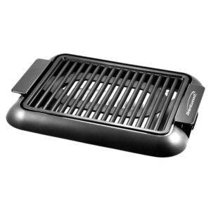 Brentwood TS-643BK 12.6-In. x 10-In. 1,200-Watt Electric Smokeless Indoor Grill with Ceramic Nonstick Surface, Black