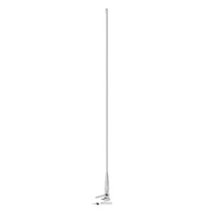 Cobra CM 300-004 Fiberglass VHF and NOAA Antenna for Fixed-Mount Marine Radios, 5 Ft., Frequency Range up to 162 MHz, with 17-Ft. RG58 Coax