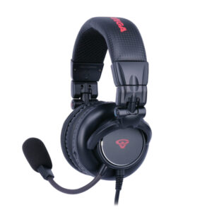 Cerwin-Vega HB2 HB Series Wired Over-Ear Professional Headphones with Mic, Fixed Coiled Cord, and PC/Mac Adapter, HB2