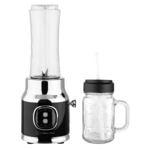 Culinary Chef CCSMM100-B-BLACK 20.3-Oz. 2-Speed Retro Electric Smoothie Maker (Black)