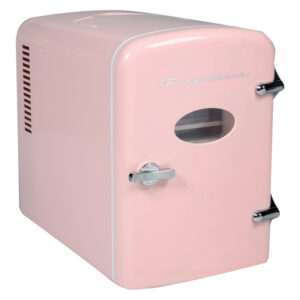 Frigidaire EFMIS175-PINK 9-Can 48-Watt Portable Retro Mini Refrigerator (Pink)