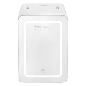 Frigidaire Gallery EFMIS209-WHITE 9-Can Lighted Mirror Beauty Fridge, White