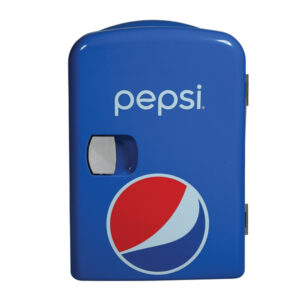 pepsi MIS133PEP 6-Can Portable Mini Fridge, MIS133PEP, Blue