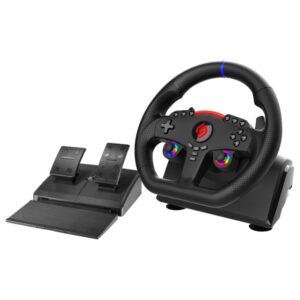 Subsonic SA5721-2 Superdrive 270 GT5 Racing Wheel with Pedal Set and Dual LED Sticks for PS5 and PC