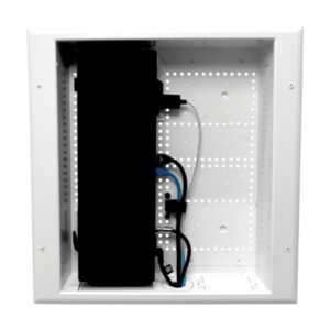 DataComm Electronics 45-8011-1P Connected Media Box with Power Receptacle