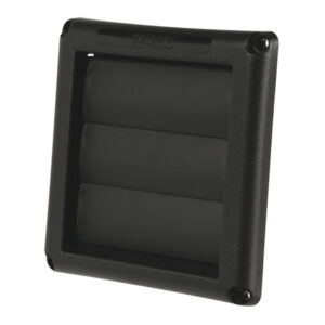 Deflecto HS4BLK/48 Supurr-Vent Louvered Dryer Vent Hood (Black)