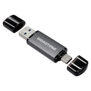Gigastone GS-AC4400GY-512GB-1pk-R Dual USB-C and USB-A Flash Drive, USB 3.2 Gen 1, Plug and Play for PC, Mac, or Phone (512 GB)