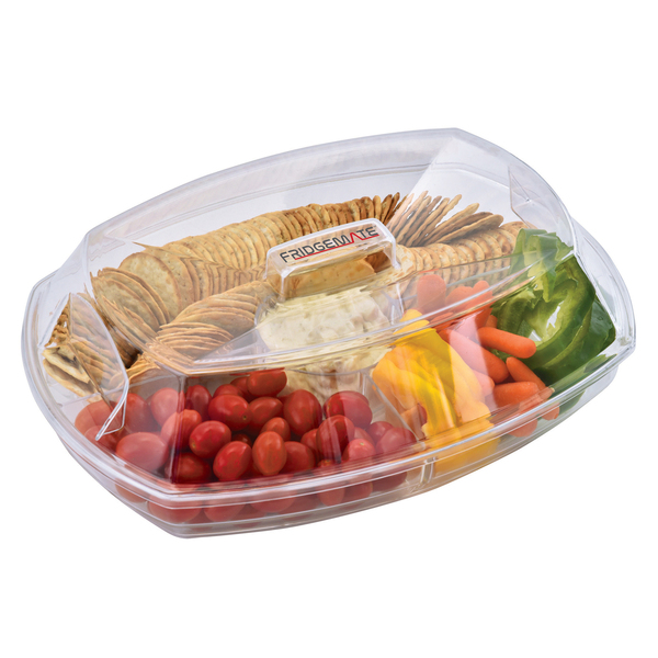 FridgeMate FGM51139 Flip-Lid Clear Acrylic Chilled Serving Platter