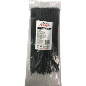 Eagle Aspen 500233 100-Pack 11-In. UV-Resistant Nylon 6/6 Standard Cable Ties, 50-Lb. Tensile Strength, Temperature-Rated -40deg F to 185deg F (11 In.)
