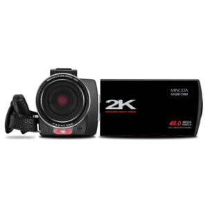Minolta MN2K10NV-BK MN2K10NV 2.7K Quad HD 16x Digital Zoom IR Night Vision Video Camcorder
