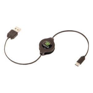 ReTrak ETESUCAM Retractable USB-C to USB-A Cable