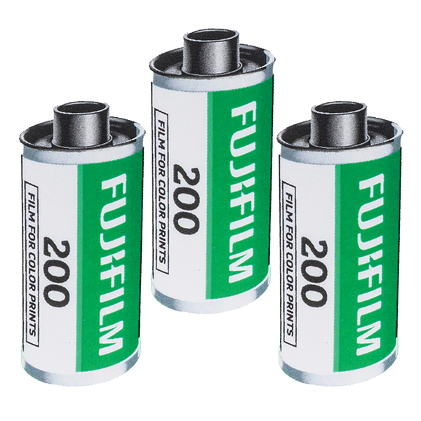 FUJIFILM 600022185 ISO 200 36-Exposure Color Negative Film for 35-mm Cameras (3 Pack)