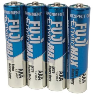 FUJI ENVIROMAX 3400BP4 EnviroMax AAA Extra Heavy-Duty Batteries (4 Pack)