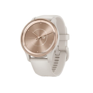 Garmin 010-02665-01 vivomove Trend Hybrid Smartwatch with 40.4-mm Case, Bluetooth, Hidden Touch Screen, Health/Fitness, Sports Apps, Swim Rated (Peach Gold)