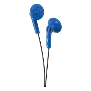 JVC HAF12A Wired On-Ear Earbud-Style Headphones with 3.5-mm Connector, HA-F12 (Blue)
