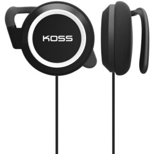 Koss 194270 KSC21 Wired On-Ear Ear-Clip Headphones with 3.5-mm Connector, Pivoting Ear Plates, and Dual-Entry Cord