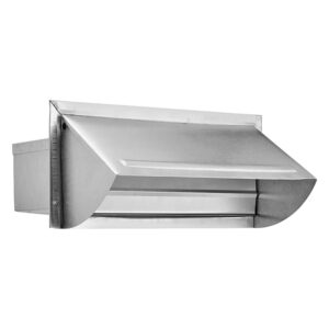 Lambro 1060 3.25-In. x 10-In. Aluminum Wall Cap