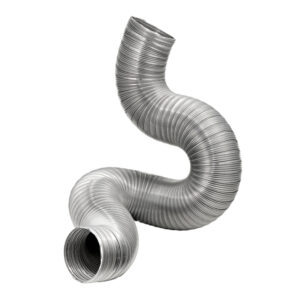 Lambro 301DL 8-Ft. Flexible Aluminum Semi-Rigid Double-Lock Air Duct (3 In. Diameter)