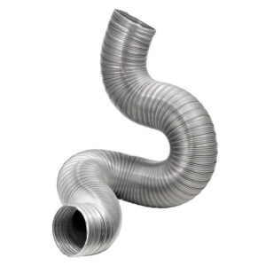 Lambro 310DL 8-Ft. Flexible Aluminum Semi-Rigid Double-Lock Air Duct (8 In. Diameter)