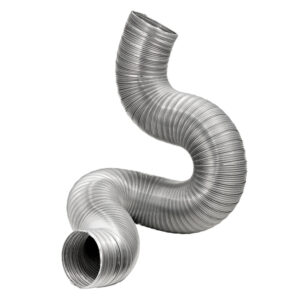 Lambro 317DL 8-Ft. Flexible Aluminum Semi-Rigid Double-Lock Air Duct (10 In. Diameter)