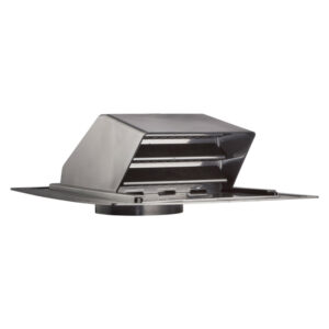 Lambro 356-6 6-In. ABS Plastic Roof Exhaust Vent with Damper, Screen, and Snap-on Collar, 356-6