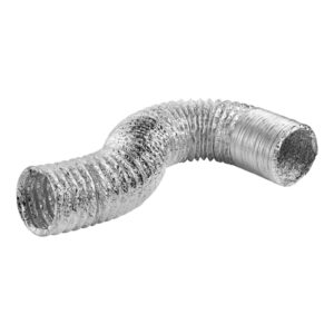 Lambro 498-50 4-In. UL 2158A Clothes Dryer Foil Flex Transition Duct (50 Ft.)