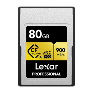 Lexar LCAGOLD080G-RNENG Professional CFexpress Type A Card GOLD Series (80 GB) (80 GB)