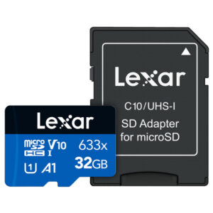 Lexar LSDMI32GBBNL633A High-Performance BLUE Series 633x microSDHC/microSDXC UHS-I Card (32 GB)